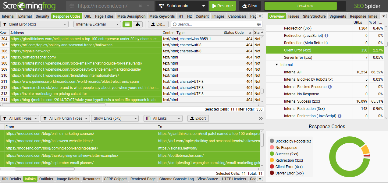 screamingfrog data extraction