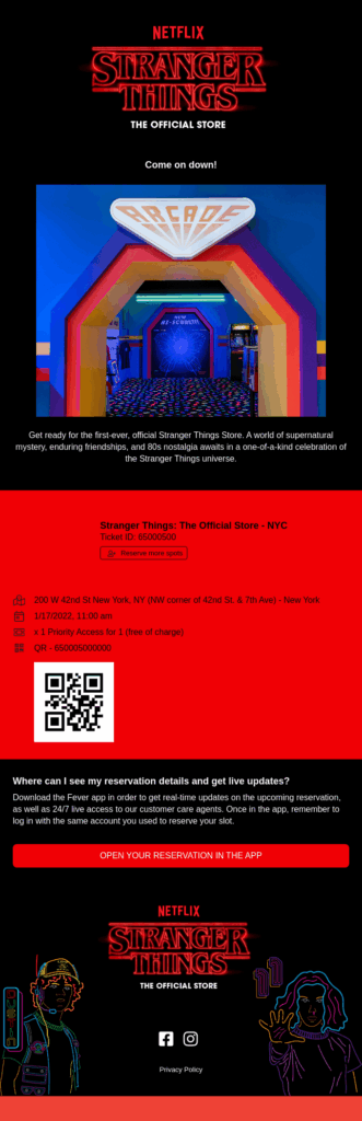 Netflix retro email campaign