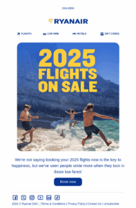 Travel Tuesday email example