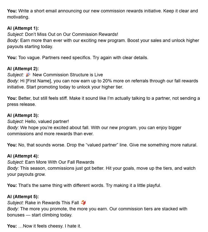 ai burnout scenario of prompting gone wrong ai burnout