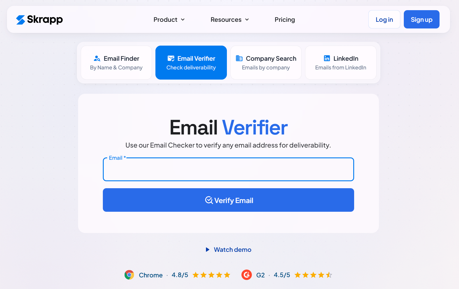 skrapp email verifier for individual and bulk email verification skrapp email verifier tool