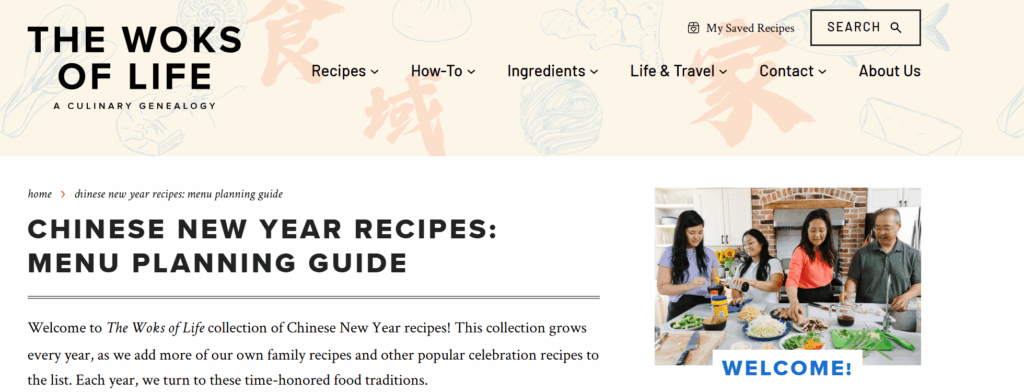 Lunar New Year recipes