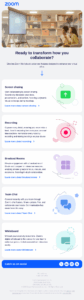 Zoom email campaign example
