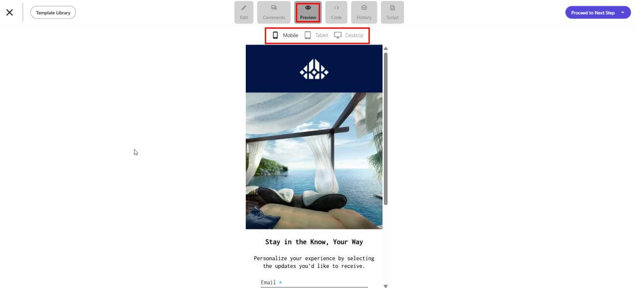device preview example