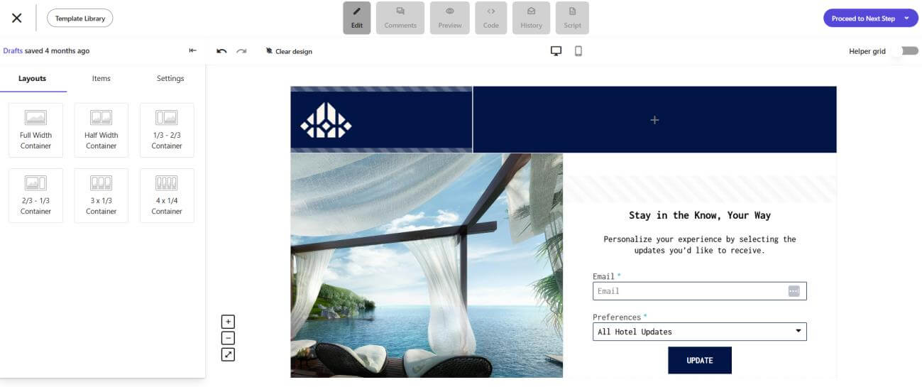landing page builder example