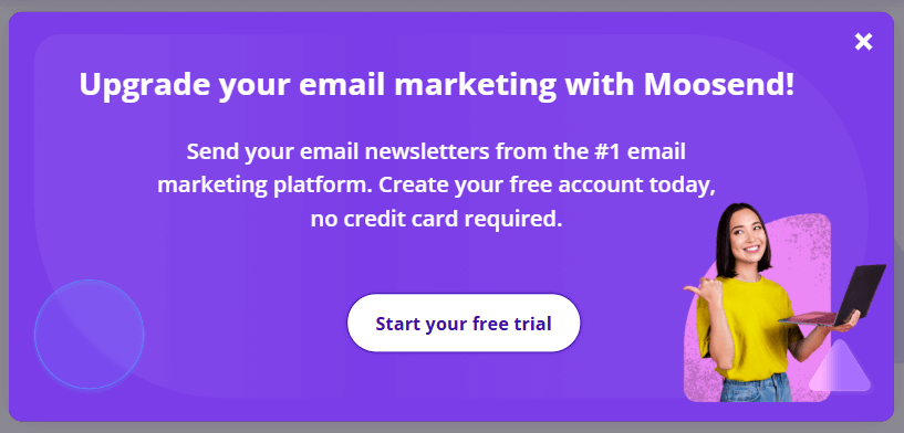 subscription form mistakes moosend popup form example moosend popup form example