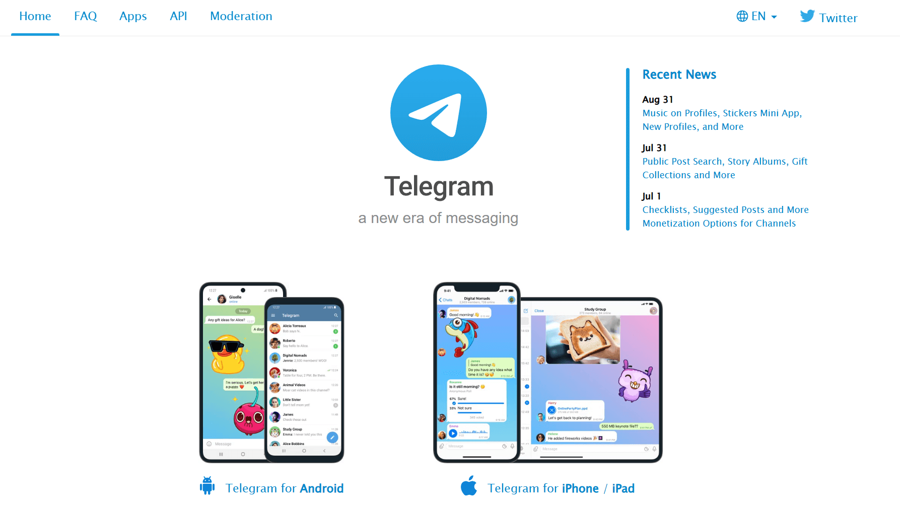 telegram business ott messaging