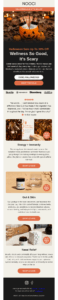 Halloween holiday email example