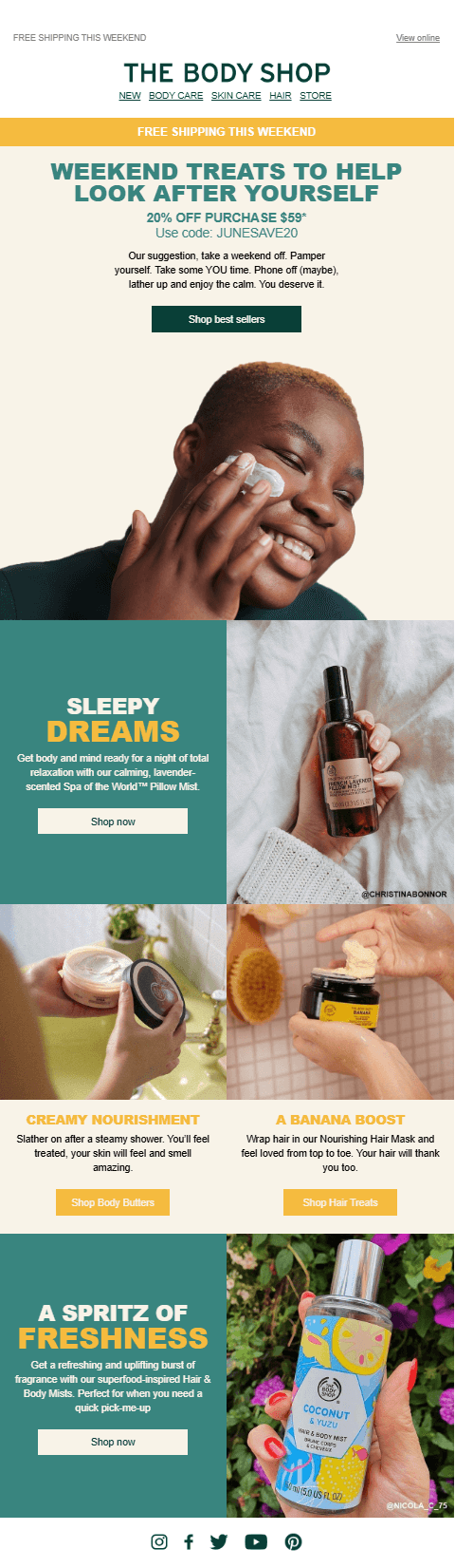 The Body Shop campaign example