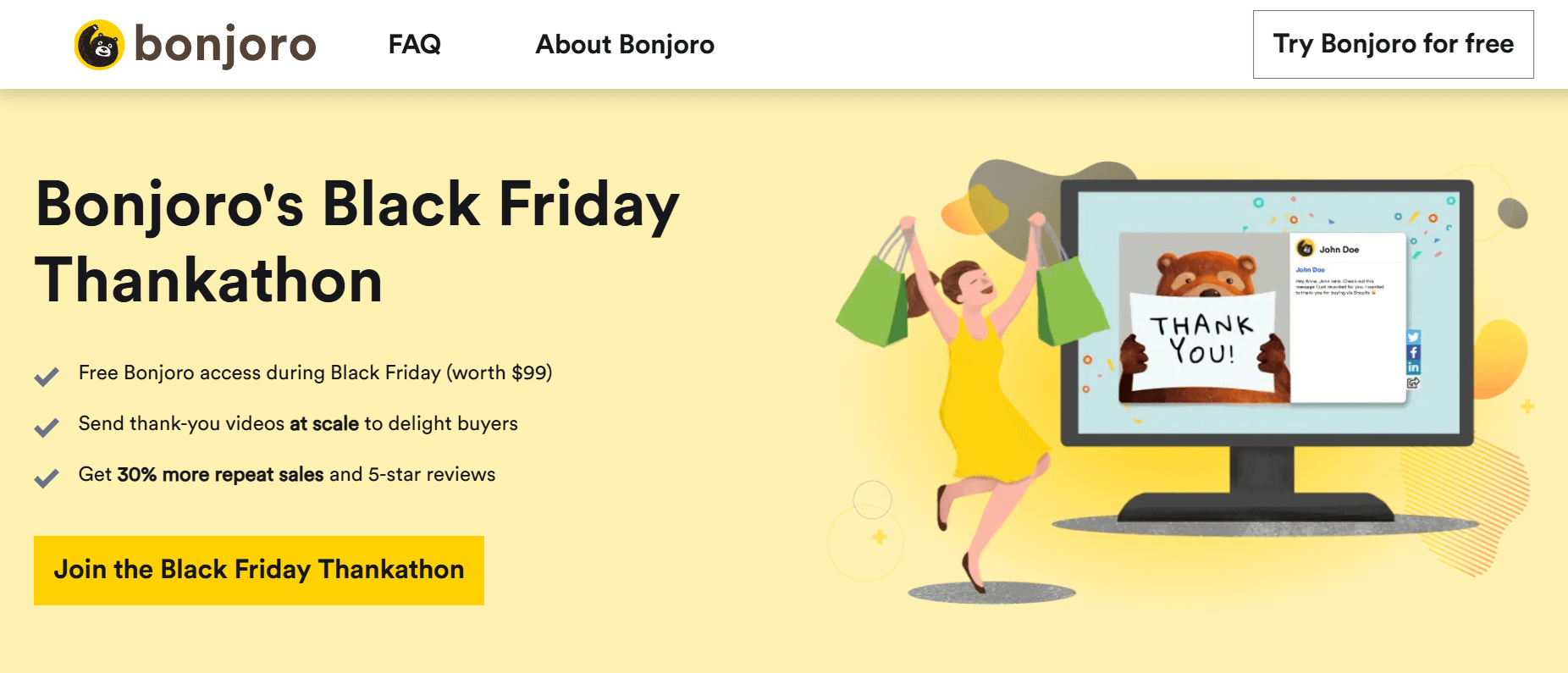 bonjoro black friday thankathon bonjoro black friday thankathon