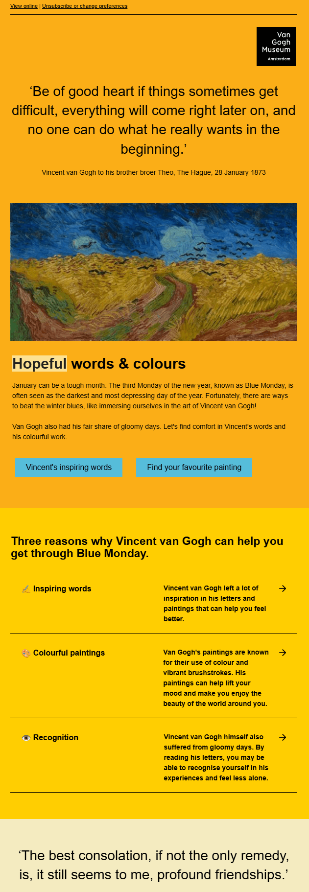 Blue Monday Email Examples To Brighten Your Subscribers’ Day