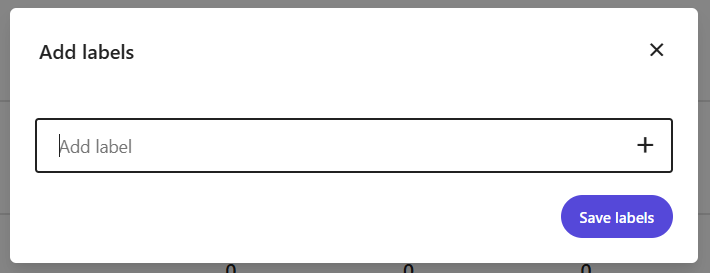 landing page metrics how to add a label how to add a label