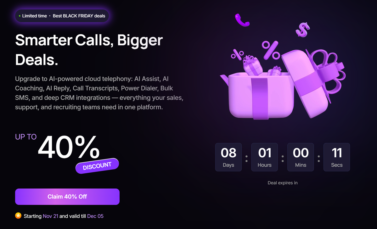 krispcall bfcm deal 2025