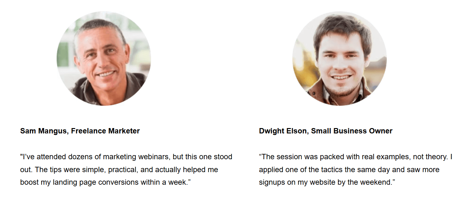 landing page social proof