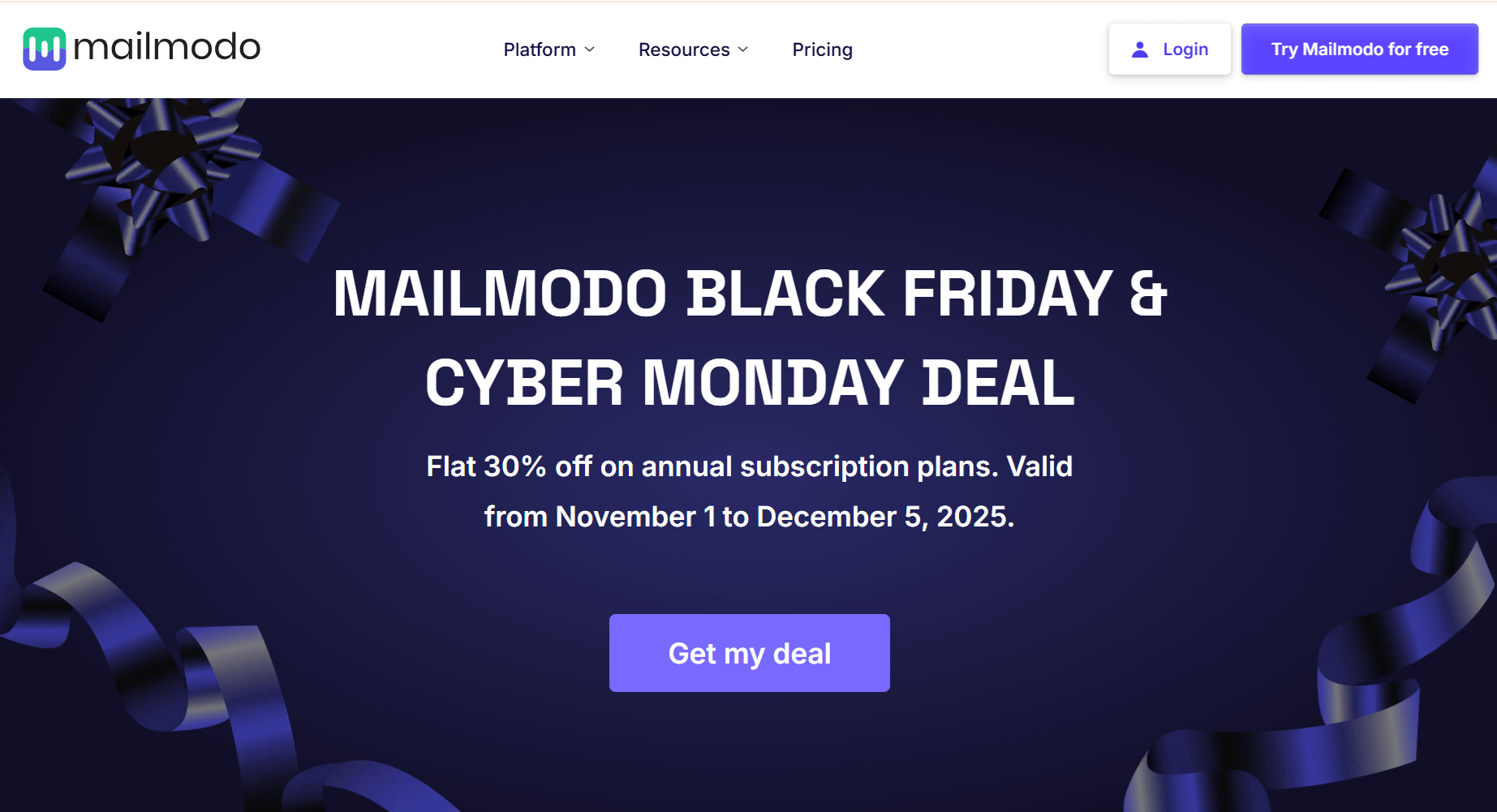 mailmodo black friday offer mailmodo black friday offer