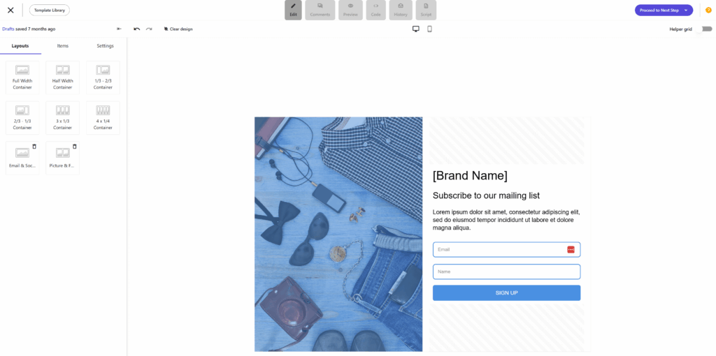 Moosend landing page builder Moosend landing page builder