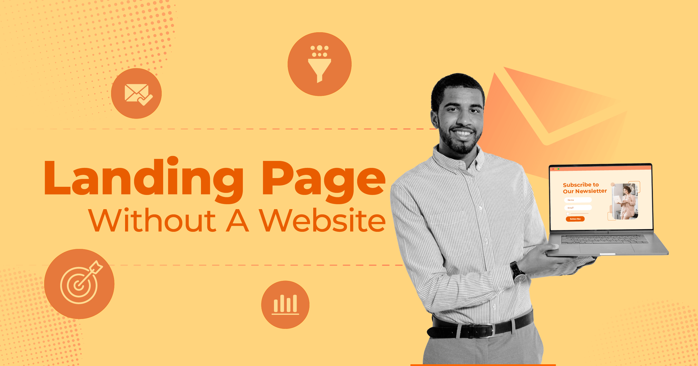 how to create a landing page without a website