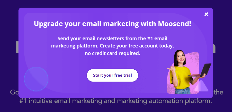 subscription form analytics moosend form example moosend form example
