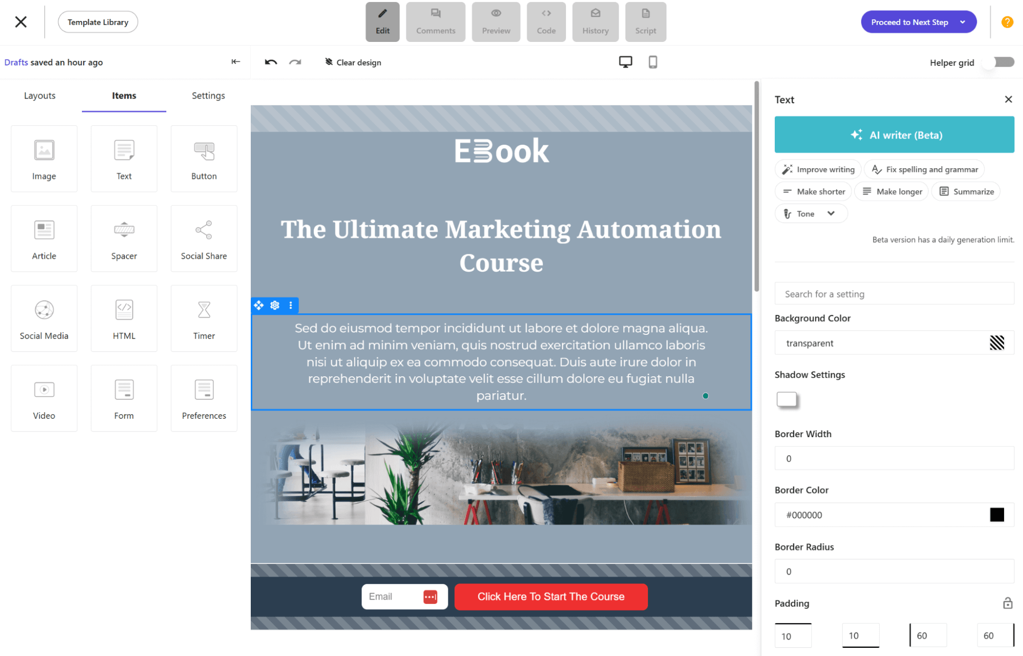 moosend intuitive landing page editor moosend intuitive landing page editor