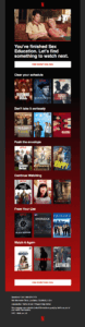 netflix email campaign Netflix's email with personalized show recommendations
