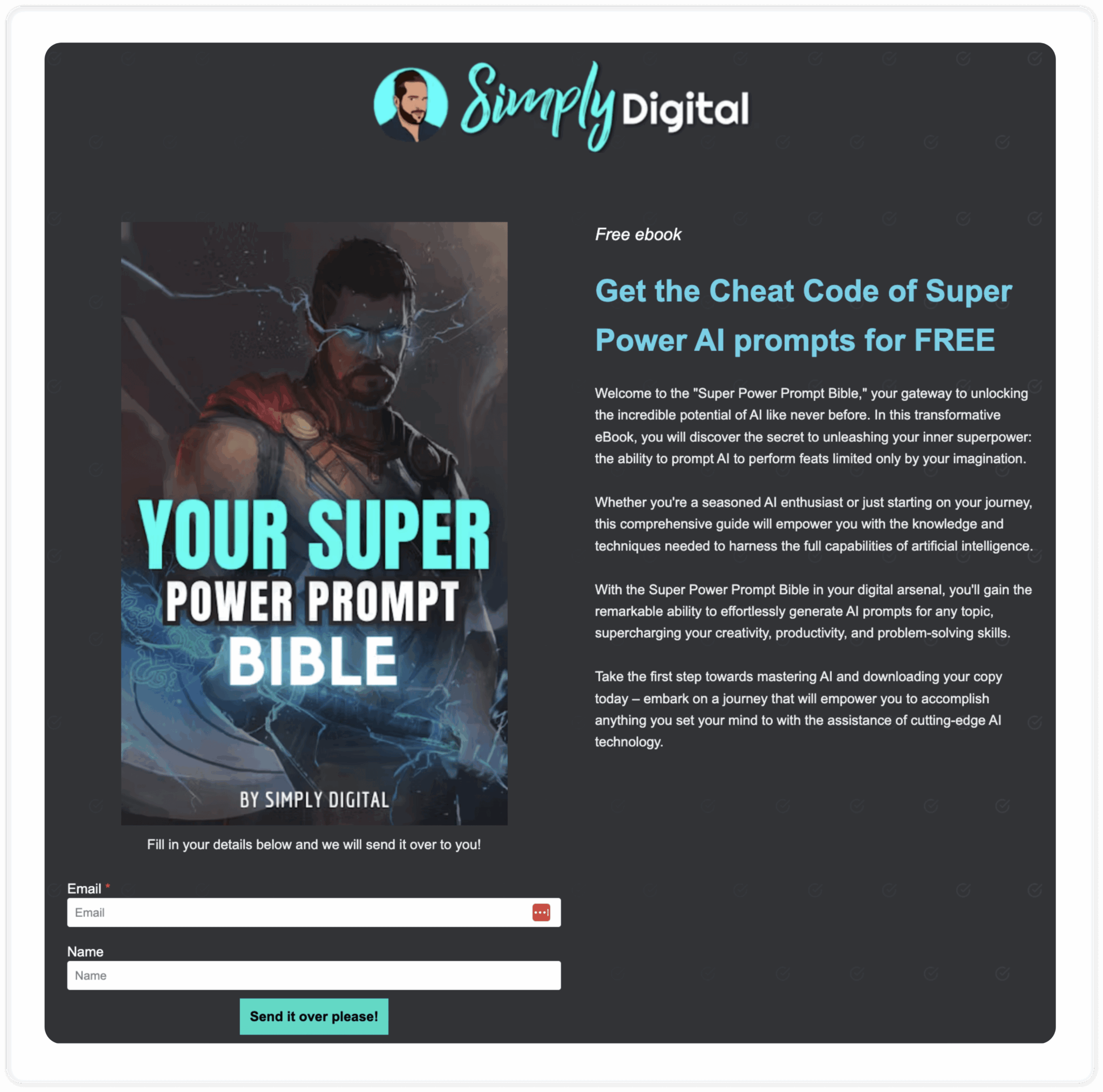 simply digital lead generation landing page how to create a landing page without a website