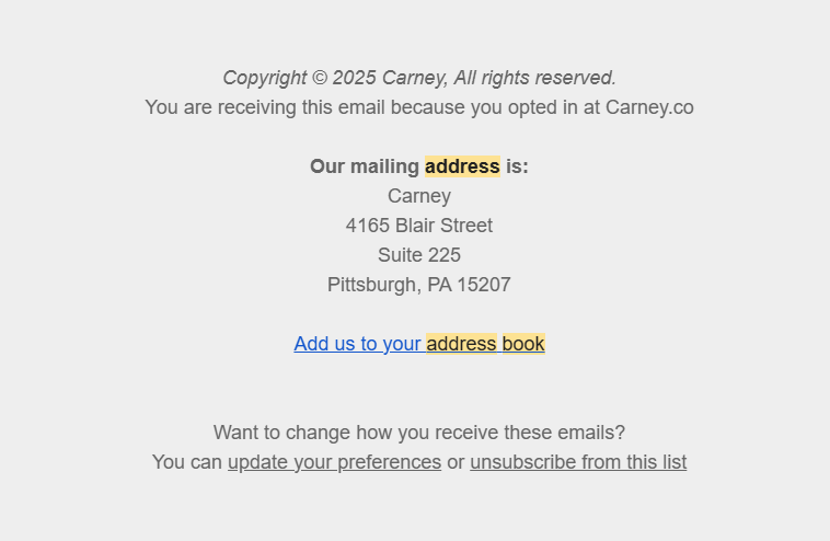 carney whitelisting copy