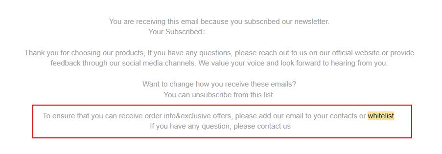 ironpanda email whitelisting request