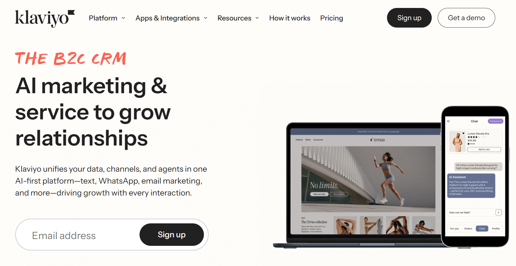 klaviyo ecommerce crm software