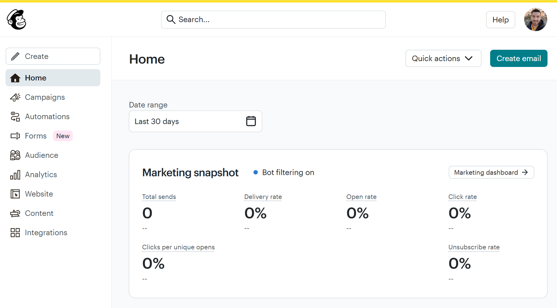 mailchimp email marketing software for small business