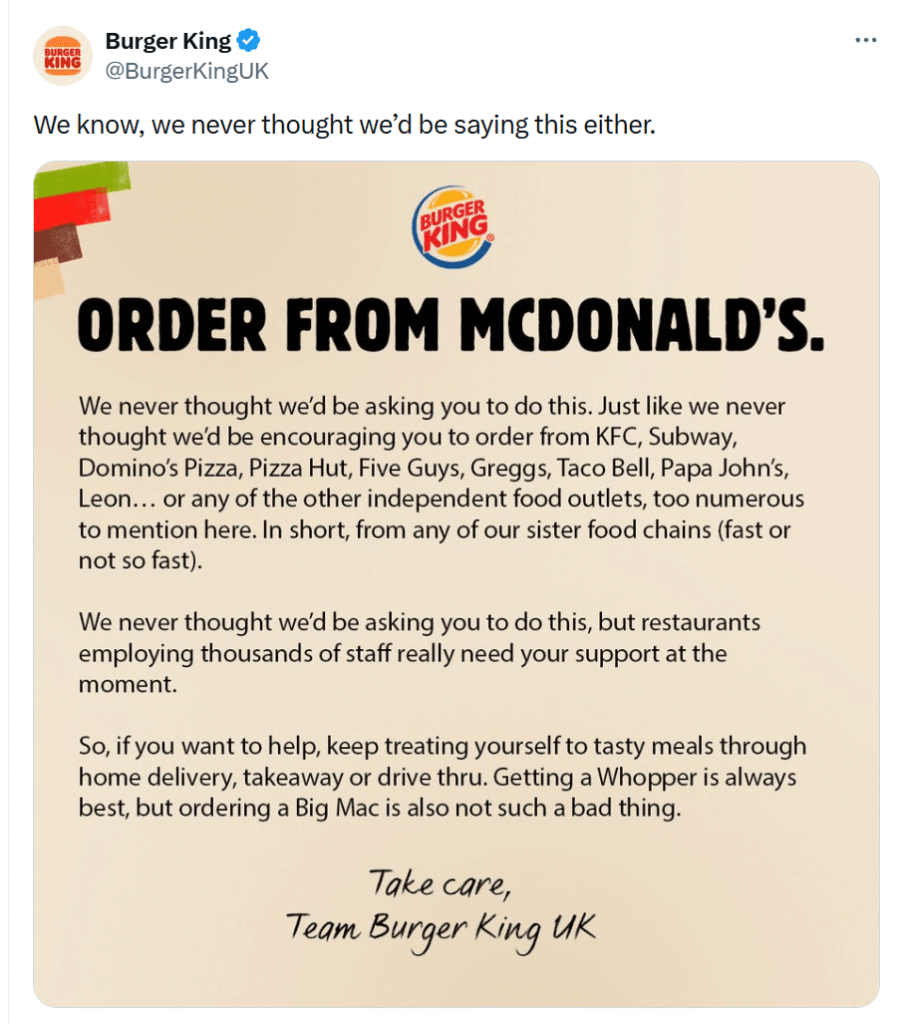 Burger King real-time campaign