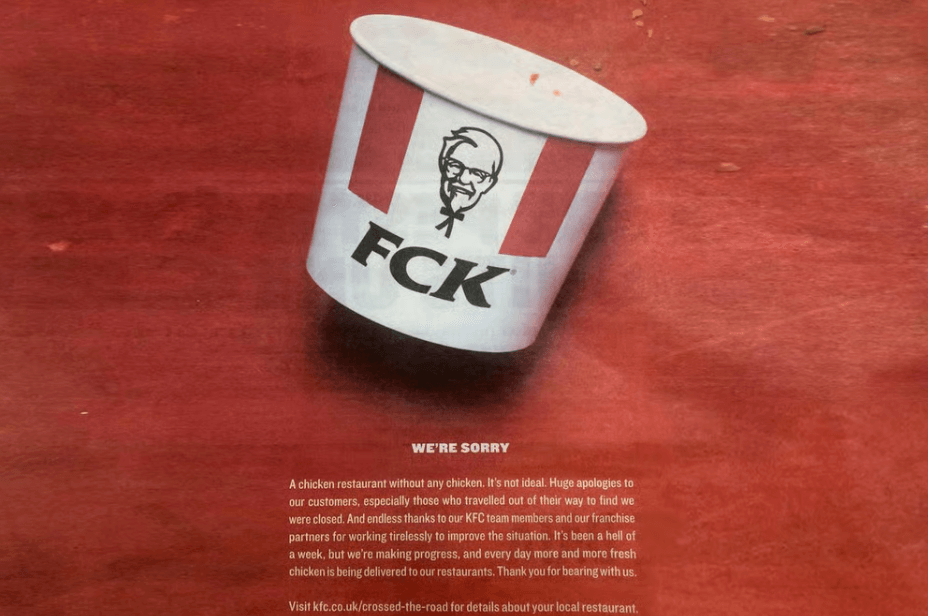 KFC printed ad