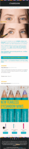 email example cheekbone beauty world environment day email promoting an eco-friendly product