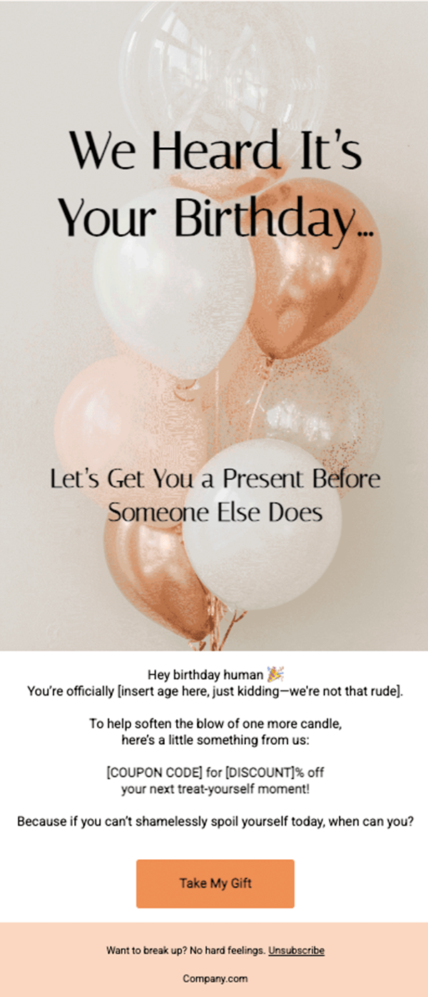 Email marketing vs marketing automation birthday email template Email marketing vs marketing automation birthday email template