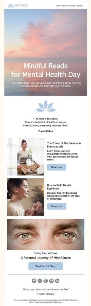 wellbeing and earth awareness template by moosend earth awareness template by moosend