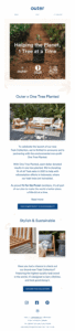 outer's email outer's email announcing collaboration with nonprofit one tree planted