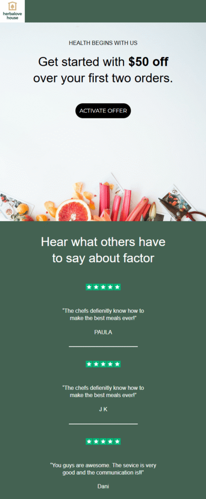 Moosend template with quotes Moosend template with quotes