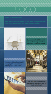 moosend's employee newsletter template