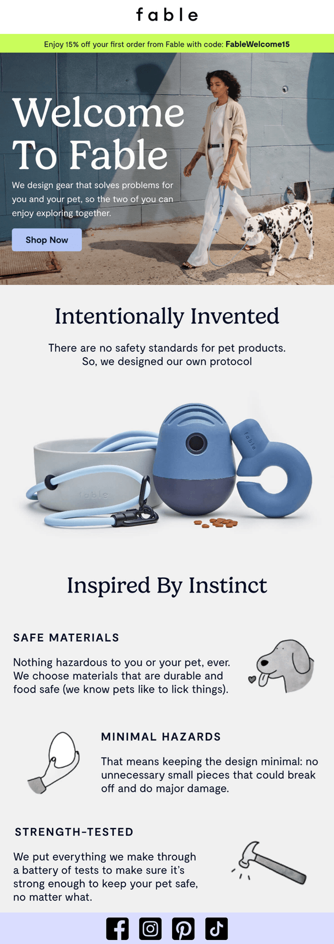 fable welcome email example fable welcome email example