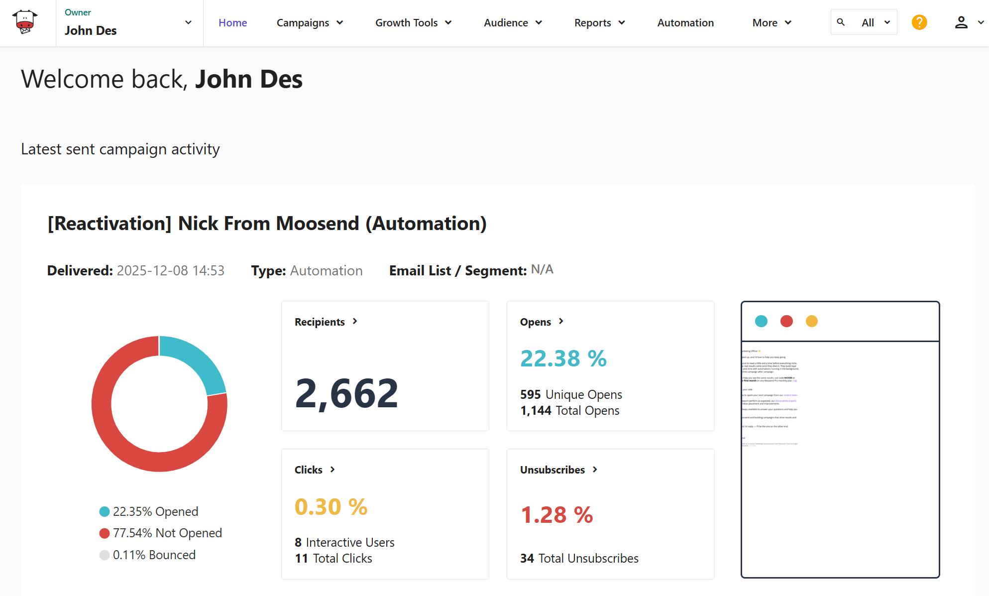 moosend brand marketing tool brand marketing tools