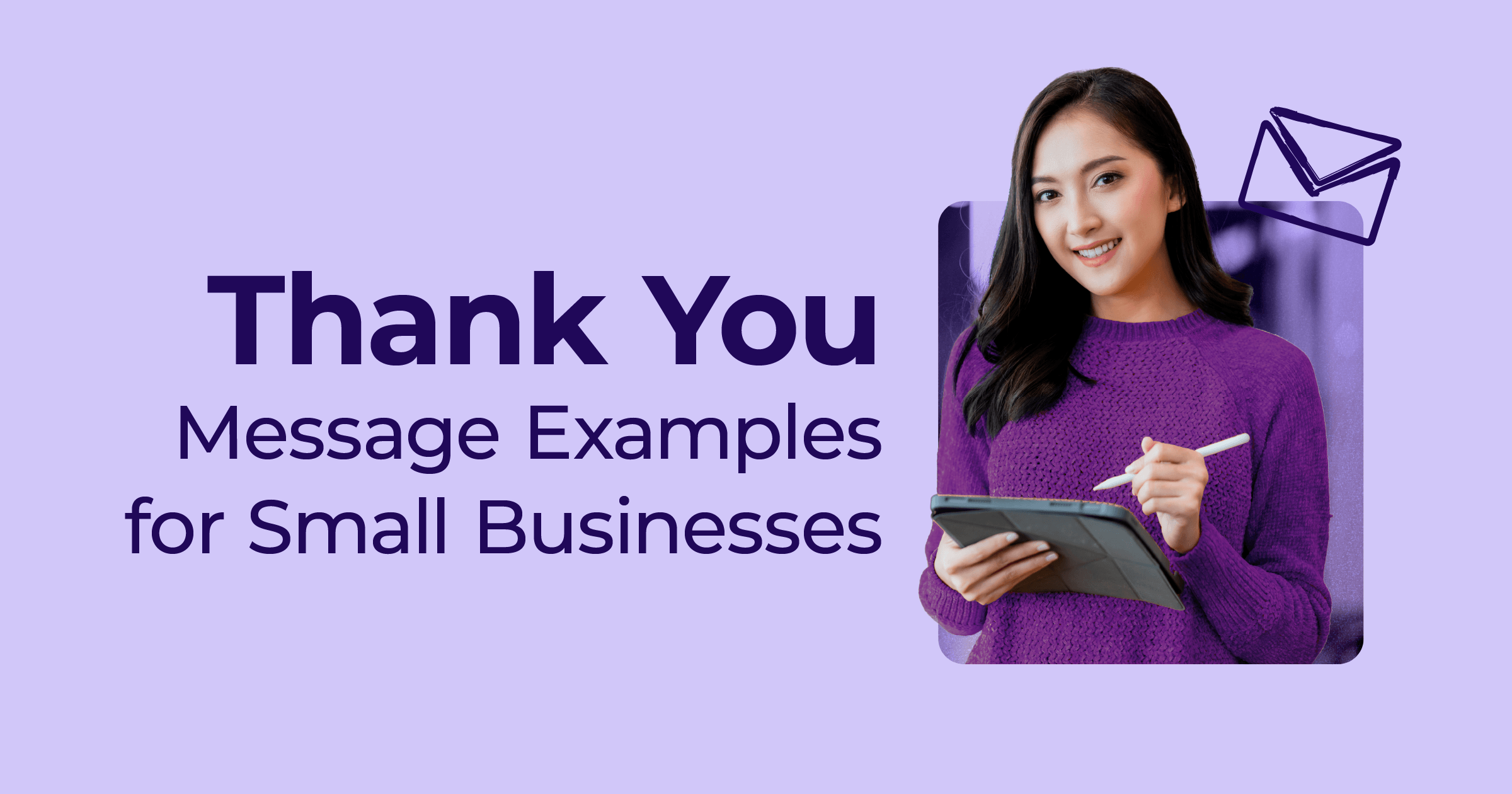 thank you message examples for small business customers