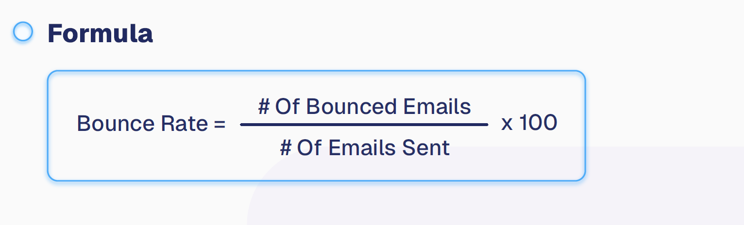 bounce rate email marketing kpis