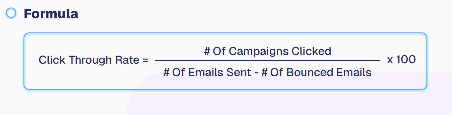 click through rate formula