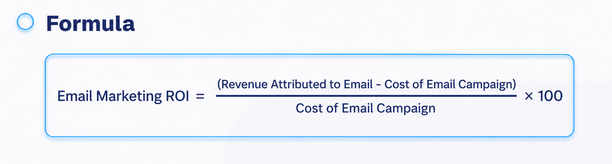 email marketing kpis ROI