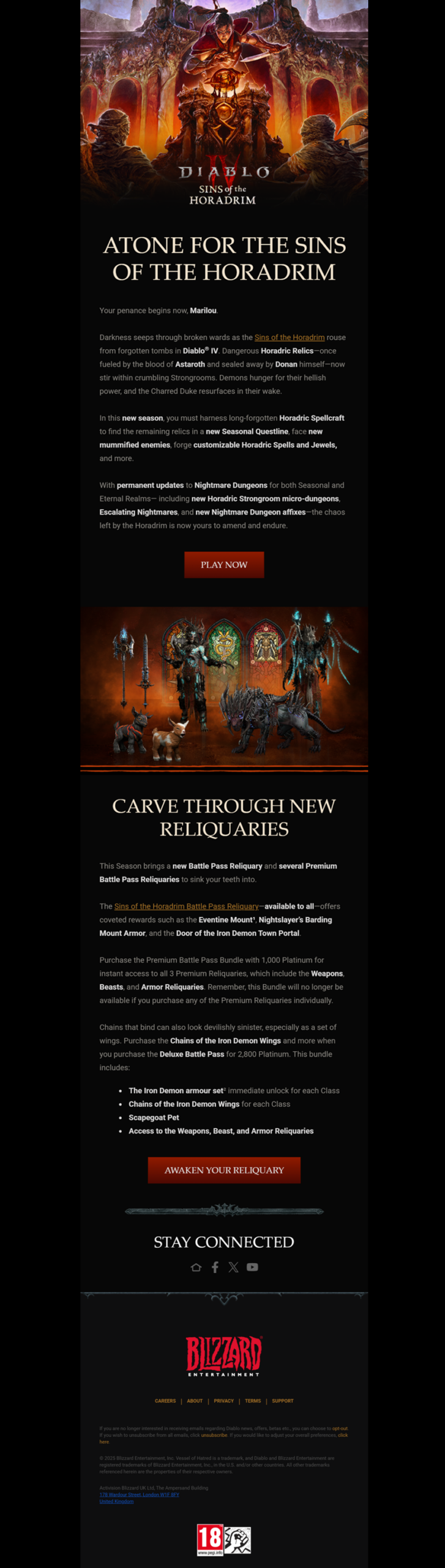 Blizzard’s new season update