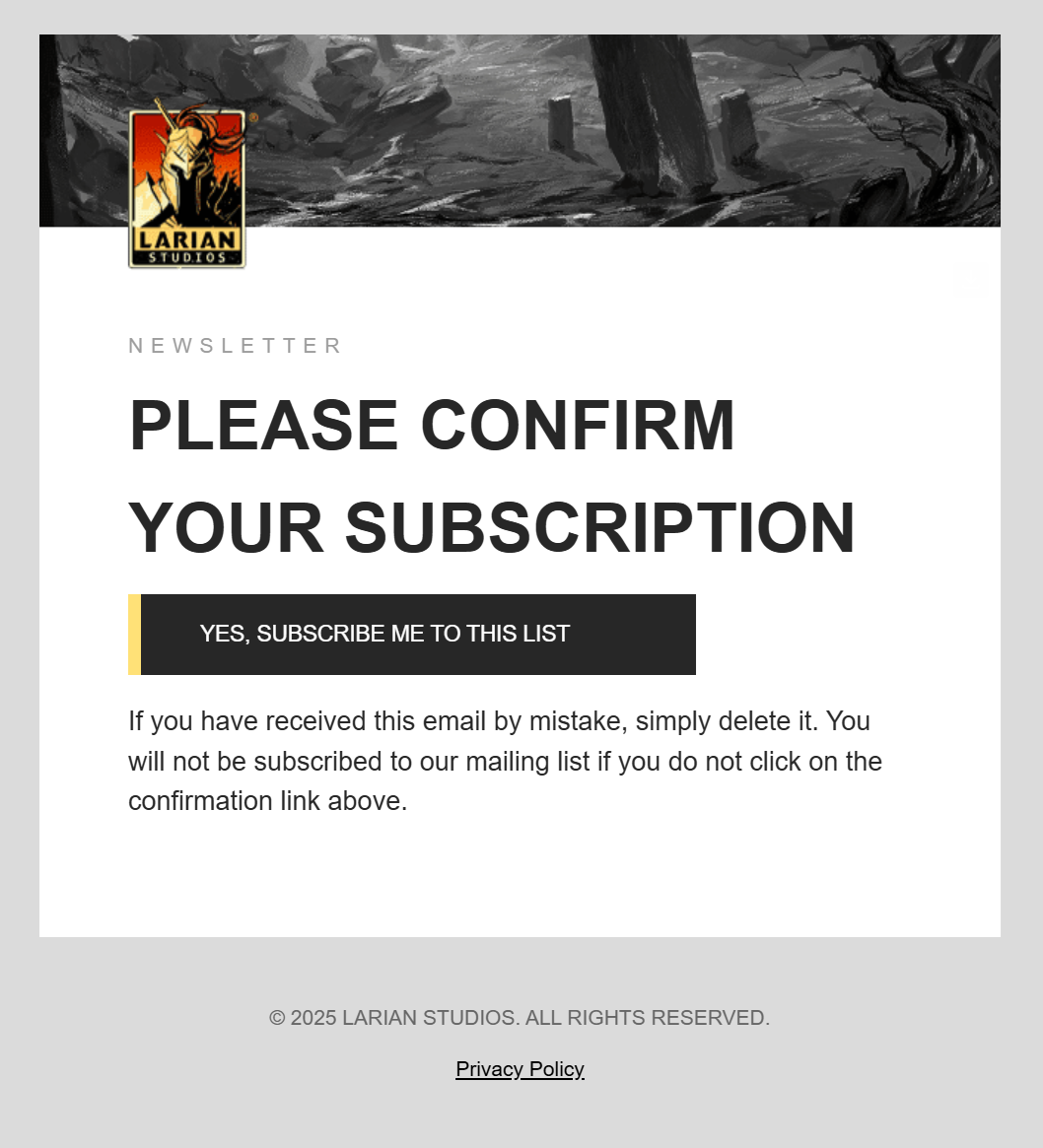 video game email examples