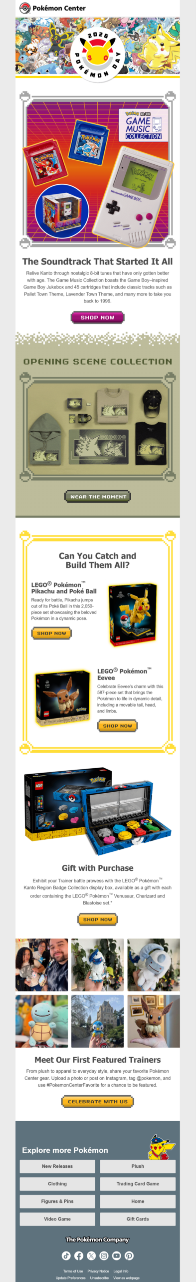 Pokémon’s game anniversary email